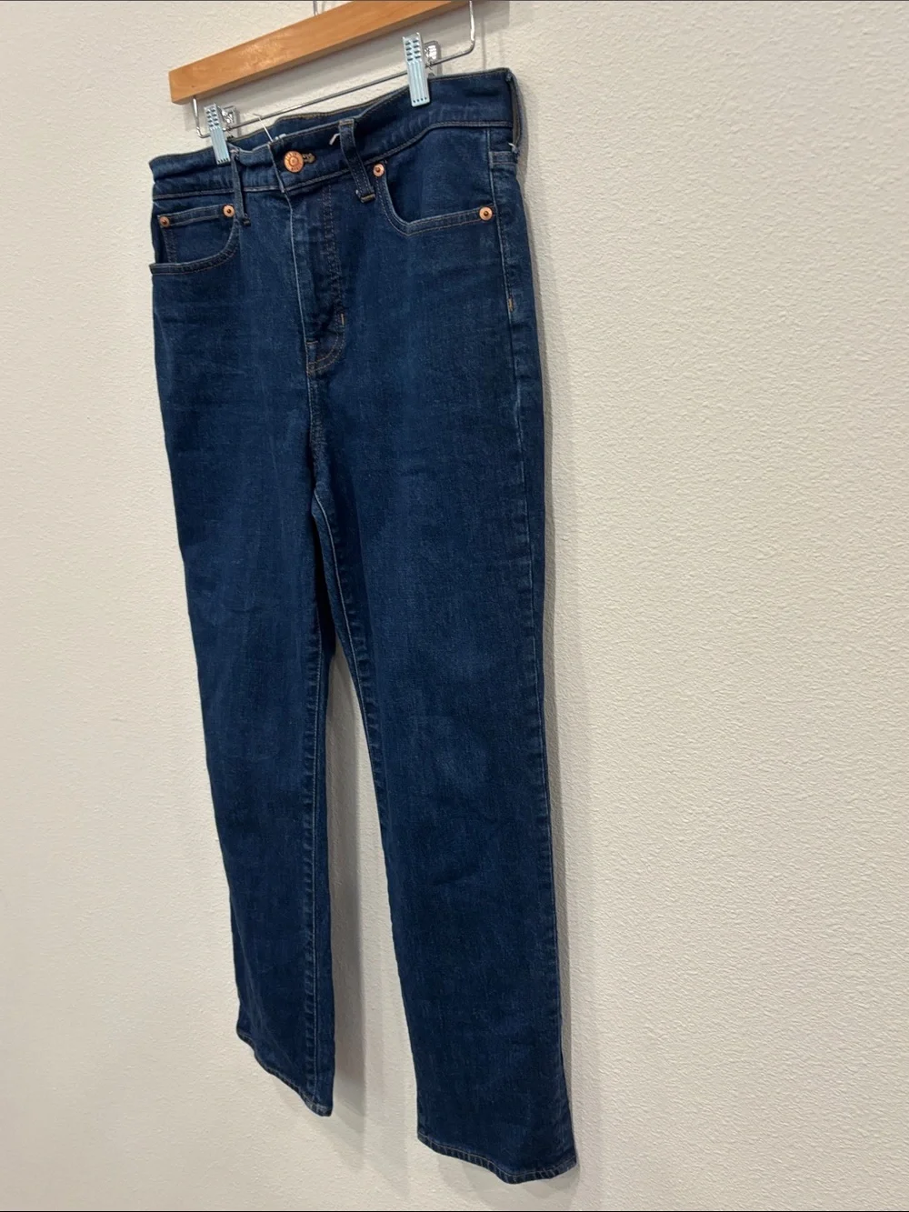 J. Crew Men’s Straight-Leg Dark Blue Denim Jeans 29